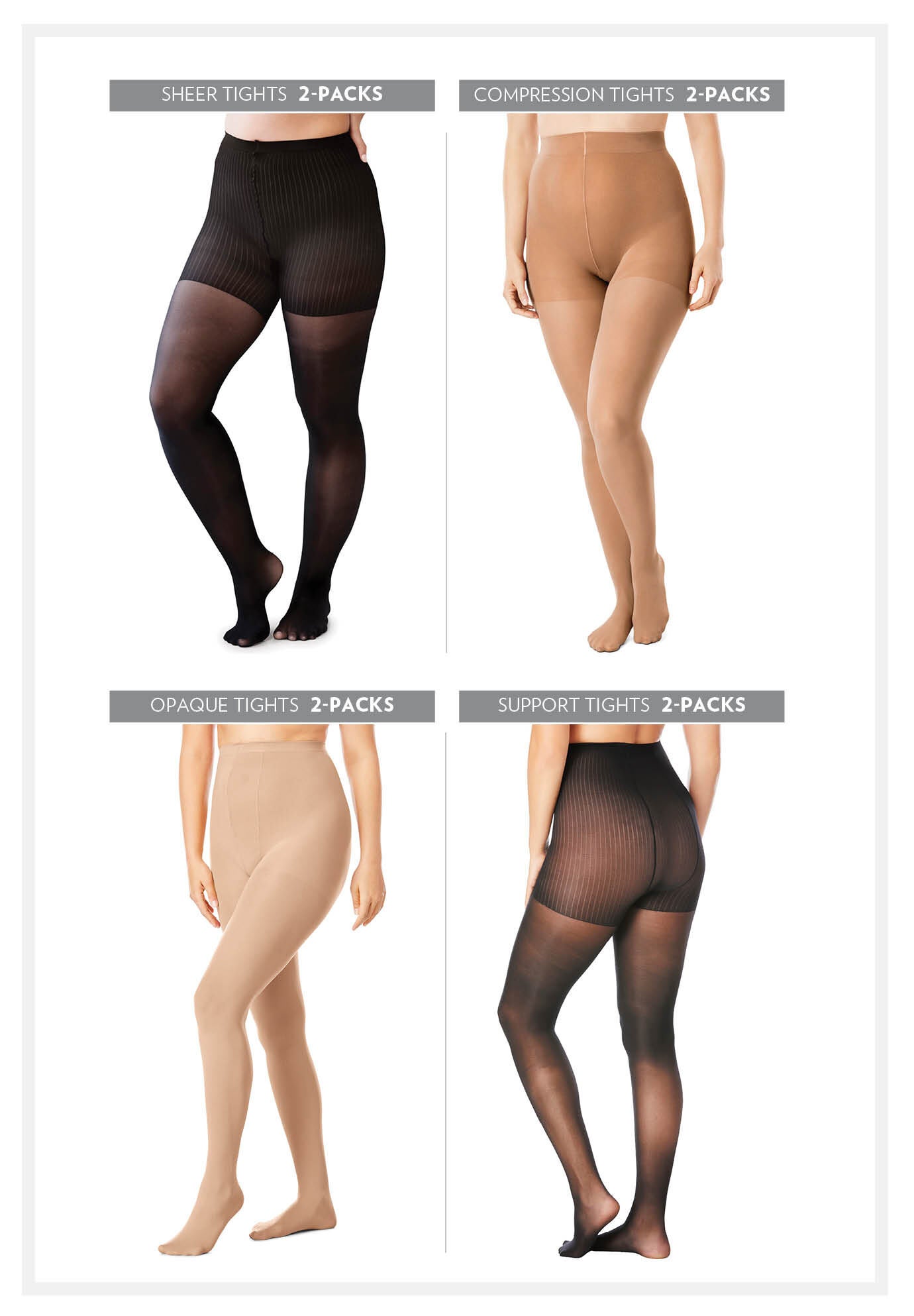 Catherines plus size tights discount