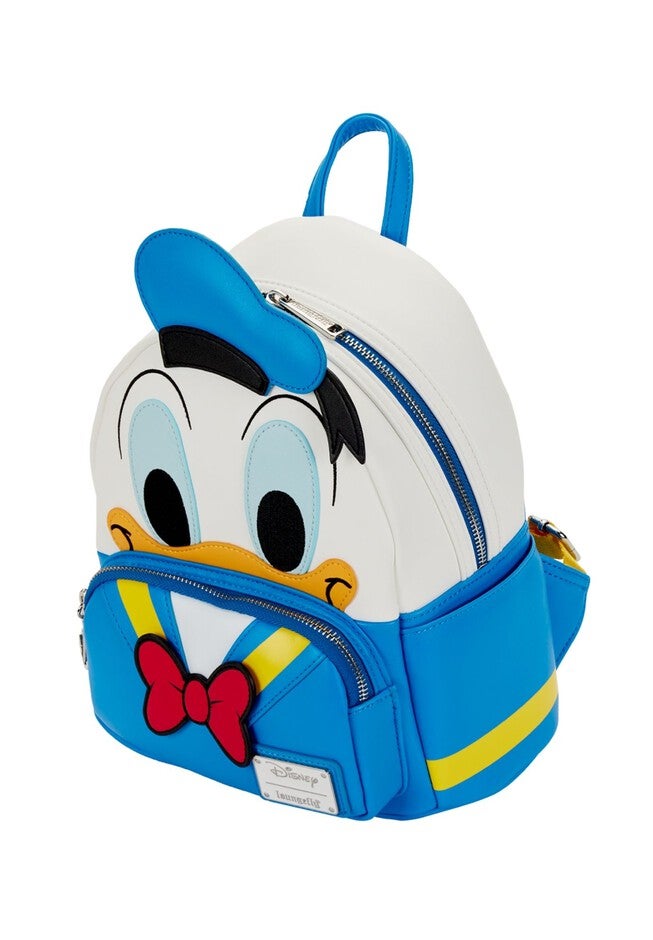 Loungefly x Disney Donald Duck Mini Backpack Cosplay Blue White, BLUE, alternate image number 3