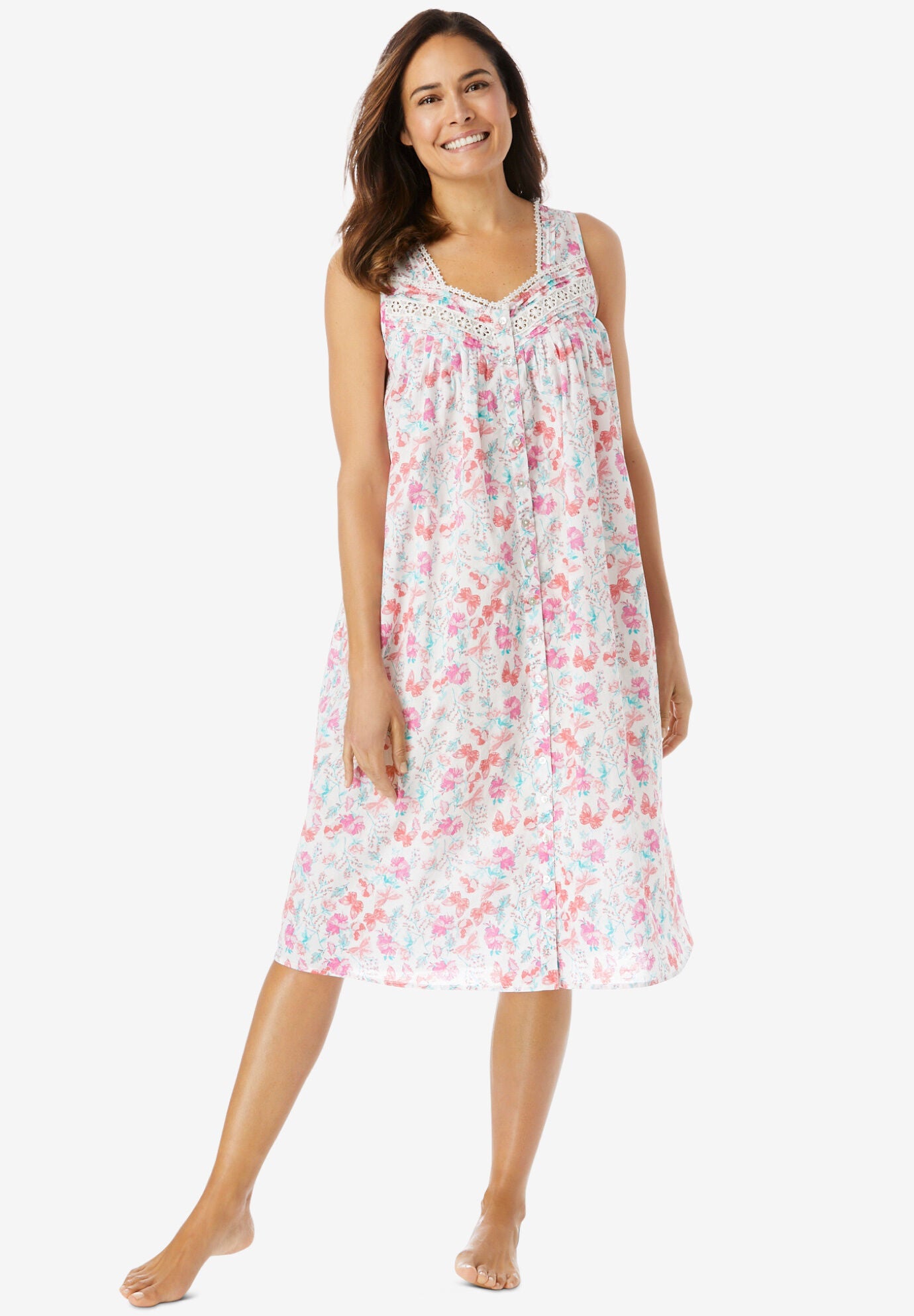 Nightgowns that button up the hotsell front