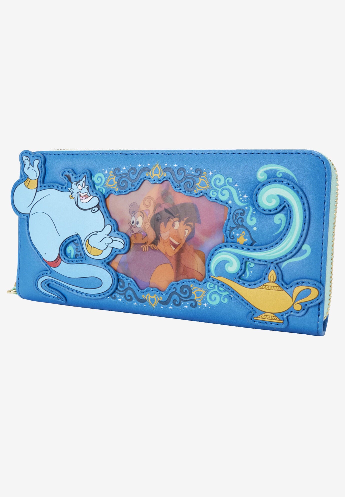 Loungefly X Disney Aladdin Jasmine Lentincular Zip Around Wallet Wristlet Wallet, , alternate image number 2