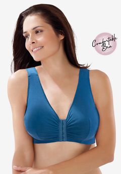 Leading Lady® Meryl Cotton Front-Close Wireless Bra