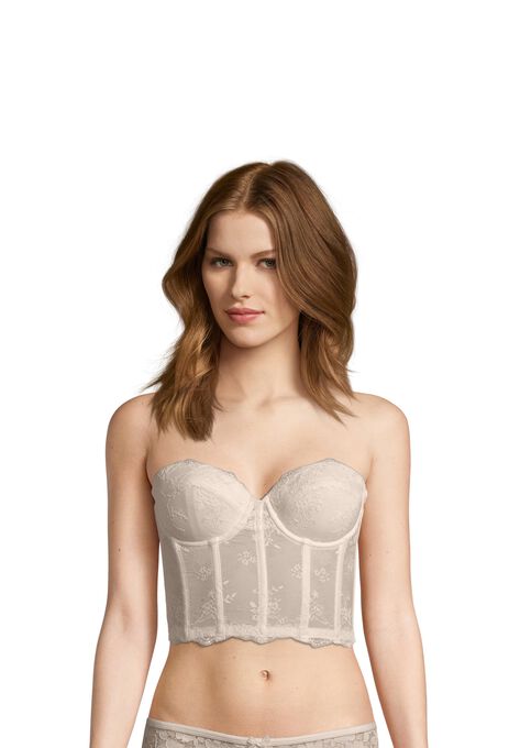 Strapless Lace Corselet, NUDE, hi-res image number null