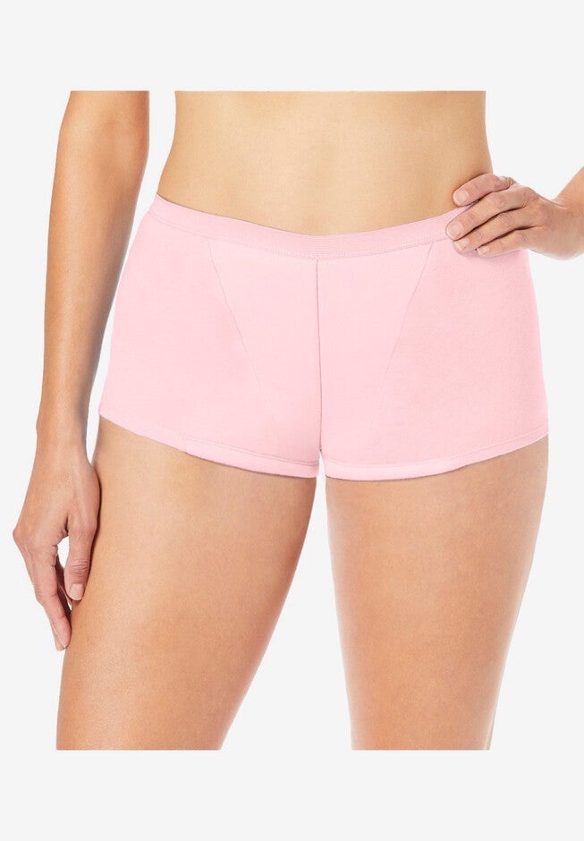 Cotton Incontinence Boyshort 2-Pack, , alternate image number null