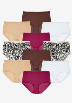 Full Coverage Nylon Brief 10-Pack