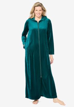 Dreams & Co® Hooded Velour Robe
