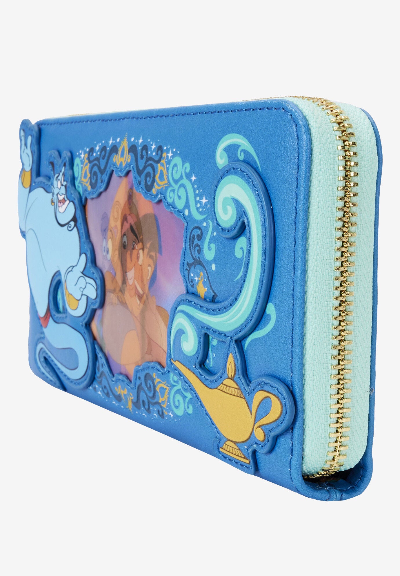 Loungefly X Disney Aladdin Jasmine Lentincular Zip Around Wallet Wristlet Wallet, , alternate image number 3