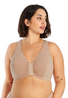 The Indy - Cotton Front-Closure Lace Racerback Bra