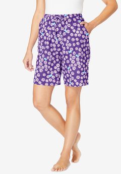 Print Pajama Shorts