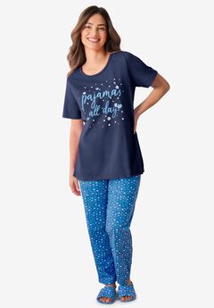 Graphic Tee PJ Set