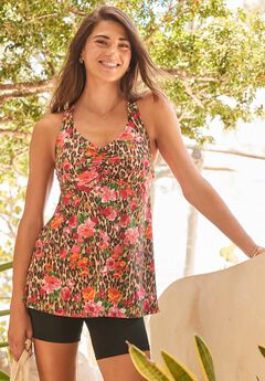 Longer Length Braided Tankini Top