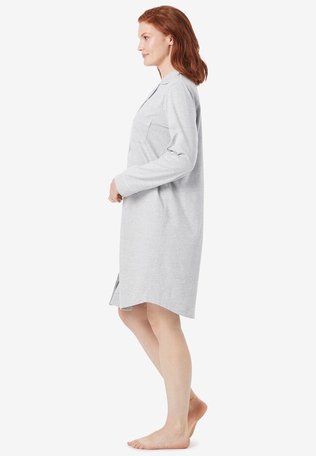 Knit Sleep Shirt , , alternate image number null
