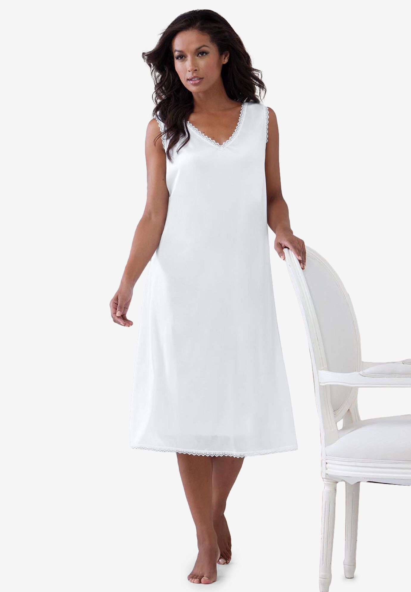 Lace-Trim Slip, , alternate image number 4