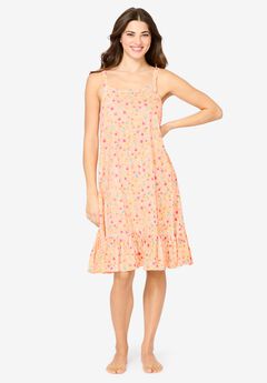 Sleeveless Knit Chemise Sleepshirt