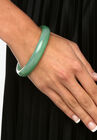 Genuine Green Agate Bangle Bracelet (13mm), 8.5 inches, , alternate image number null
