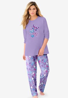 Long Sleeve Knit PJ Set