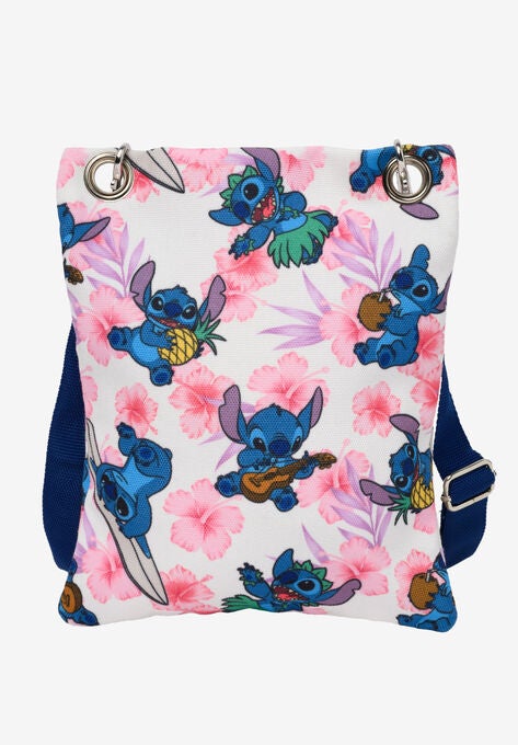 Stitch Passport Bag Travel Crossbody Purse Pink White, , alternate image number null