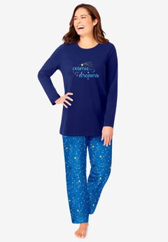 Long Sleeve Knit PJ Set