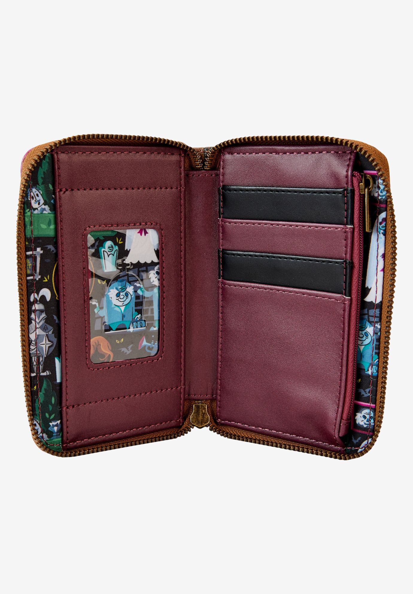 Loungefly x Disney Haunted Mansion Portraits Zip-Around Wallet, BLACK, alternate image number 2