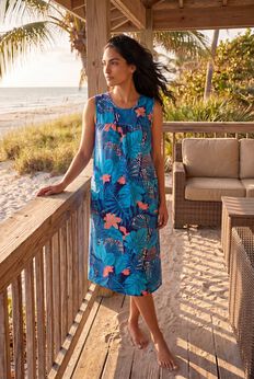 Sleeveless Print Lounger