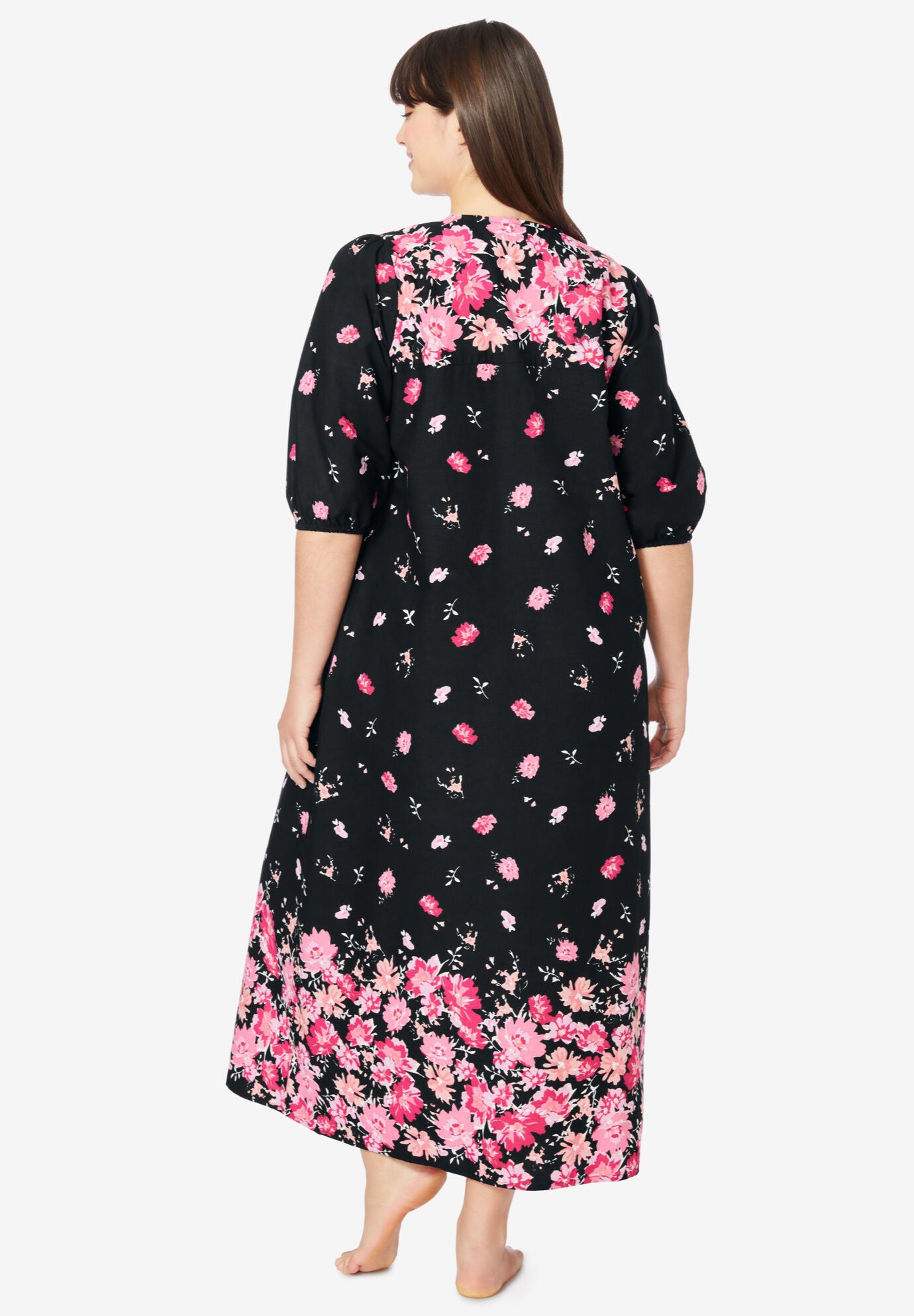 Print Lounger, BLACK FLORAL, on-hover image number 1