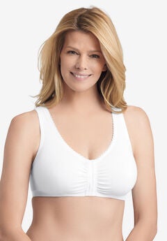 Glamorise® Front-Close Lace Back Bra