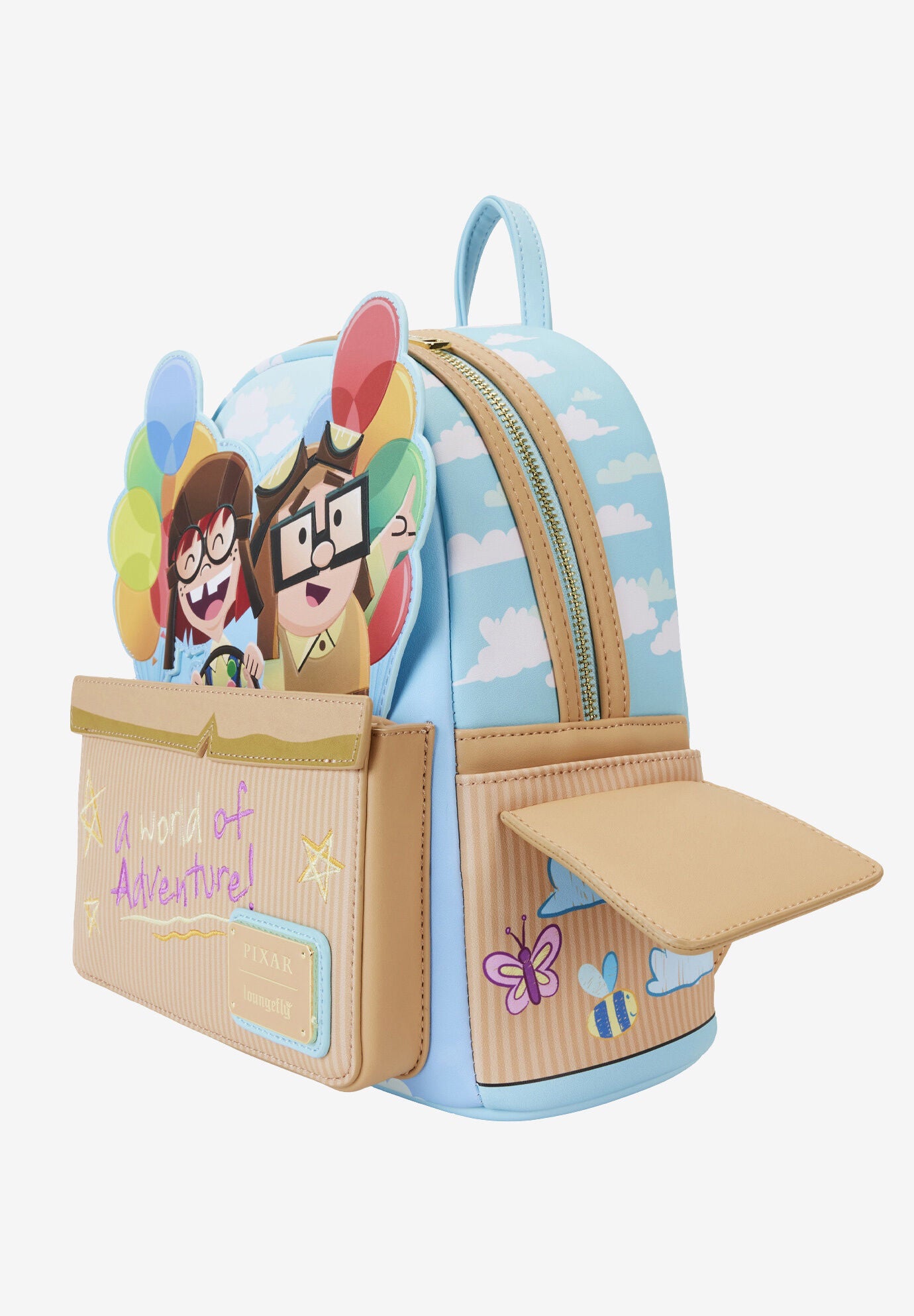 Loungefly X Pixar Up Carl & Ellie Adventure Mini Backpack 15Th Anniversary Backpack, , alternate image number 2