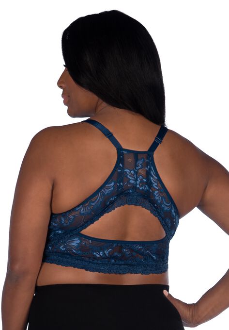 The Nola Lace Wirefree Front Closure Bralette , , on-hover image number null