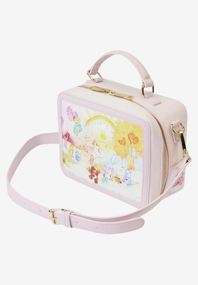 Loungefly x Care Bears Vintage Lunchbox Crossbody Bag, PINK, alternate image number null