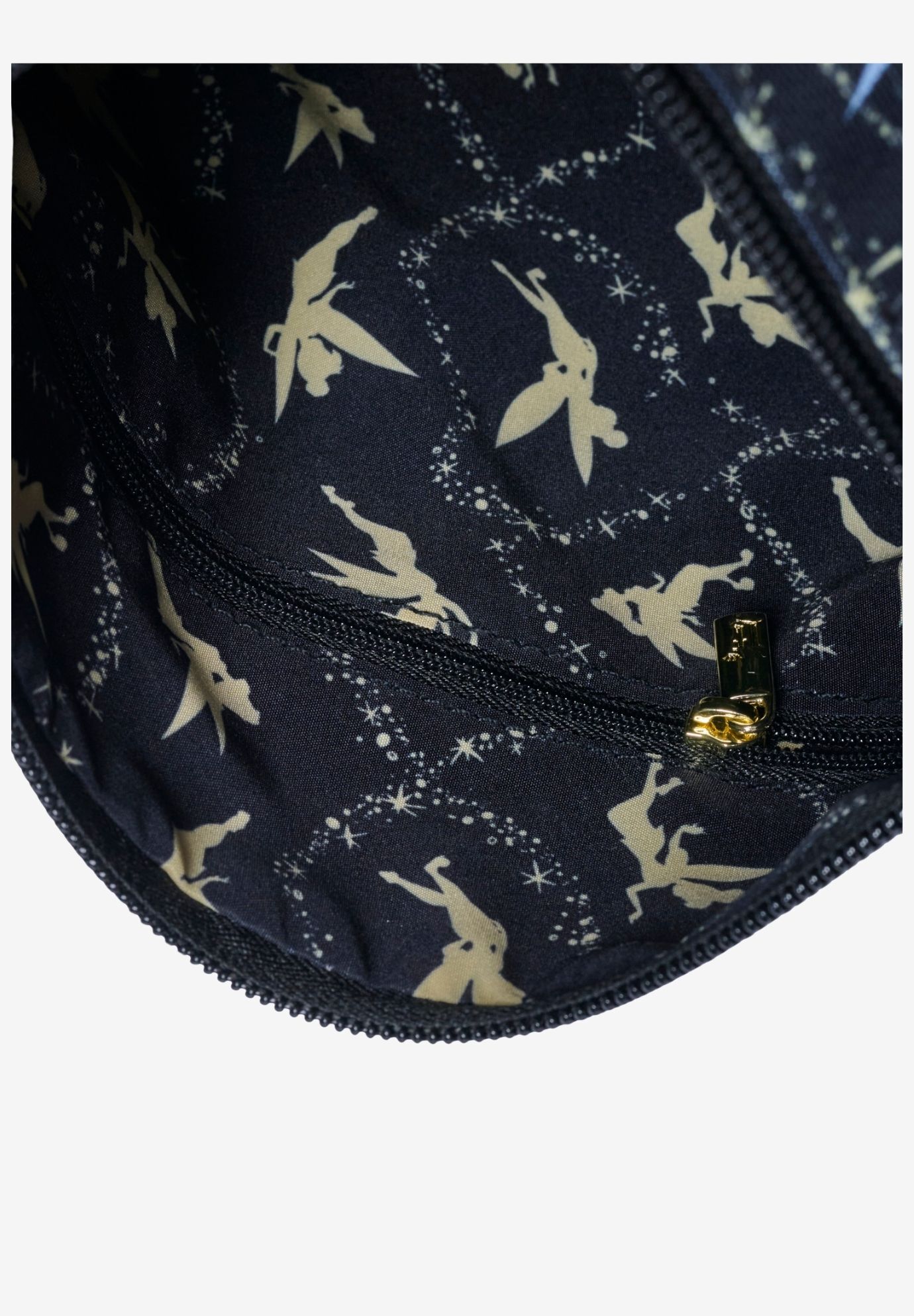 Loungefly Disney Tinker Bell Neverland Map Crossbody Bag Nylon Black, BLACK, alternate image number 7