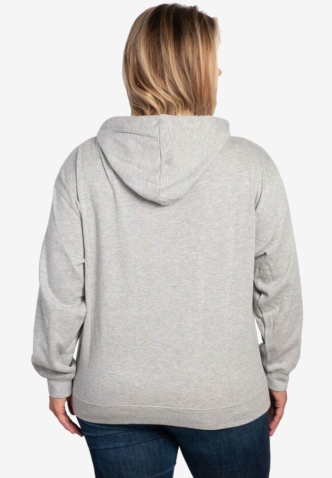 Disney Minnie Mouse Peeking Hoodie Sweatshirt Gray, , on-hover image number 1