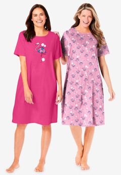 Plus Size Long Nightgown Sets