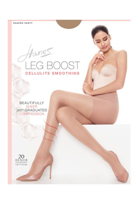Silk Reflections Leg Boost Cellulite Smoothing Hosiery, BARE, hi-res image number null