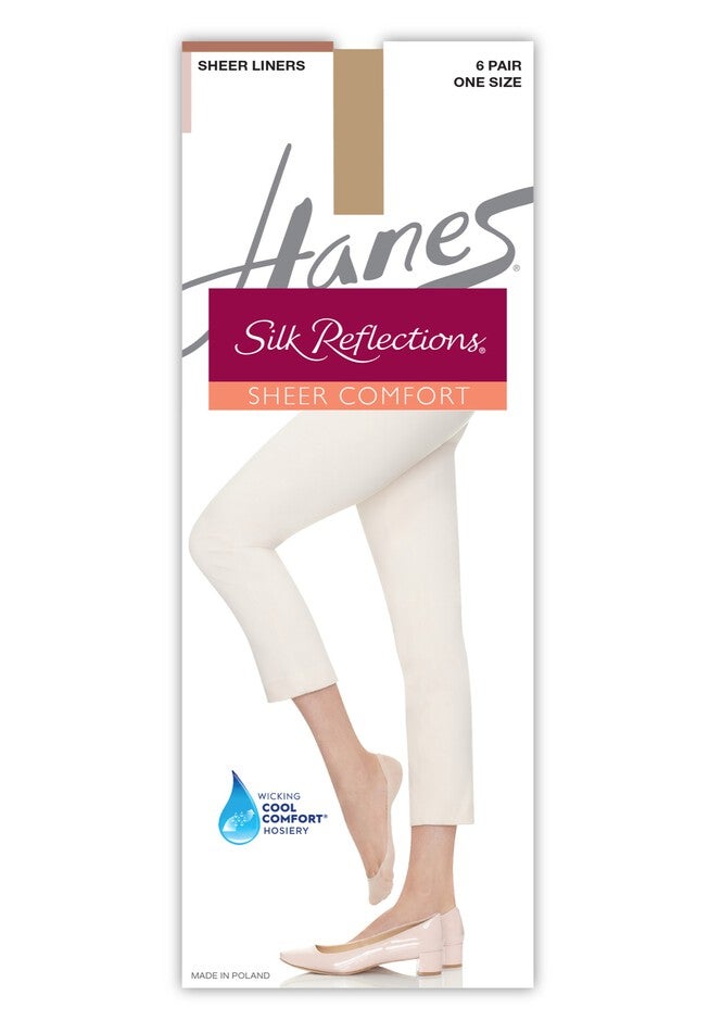 Silk Reflections Sheer Liners 6-Pack, LITTLE COLOR, hi-res image number 0