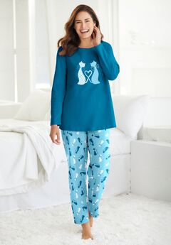 Long Sleeve Knit PJ Set