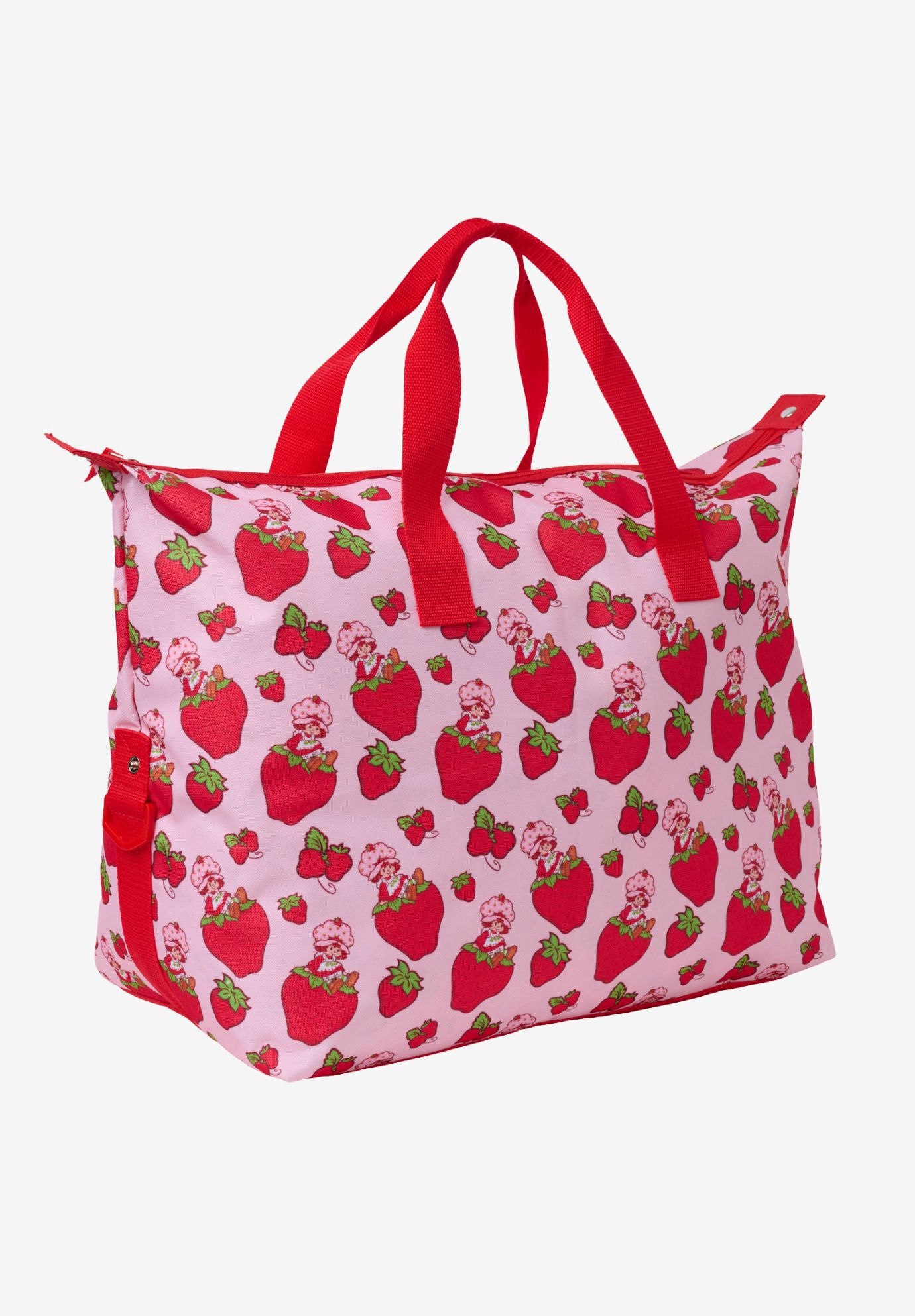 Strawberry Shortcake Travel Duffel Bag Carry-On Large Weekender Overnighter, PINK, on-hover image number 1