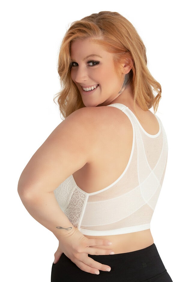 The Nora - Shimmer Back Lace Front Closure Bra, , alternate image number 4