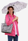 Umbrella and Tote Set, BLACK CONFETTI FLORAL, hi-res image number null