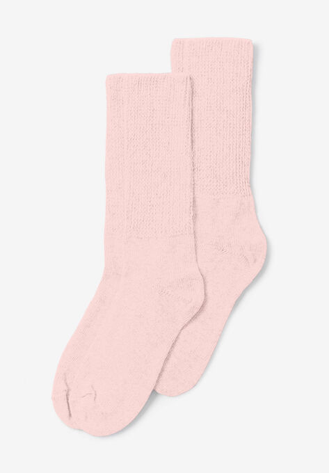 2-Pack Open Weave Extra Wide Socks, SHELL PINK, hi-res image number null