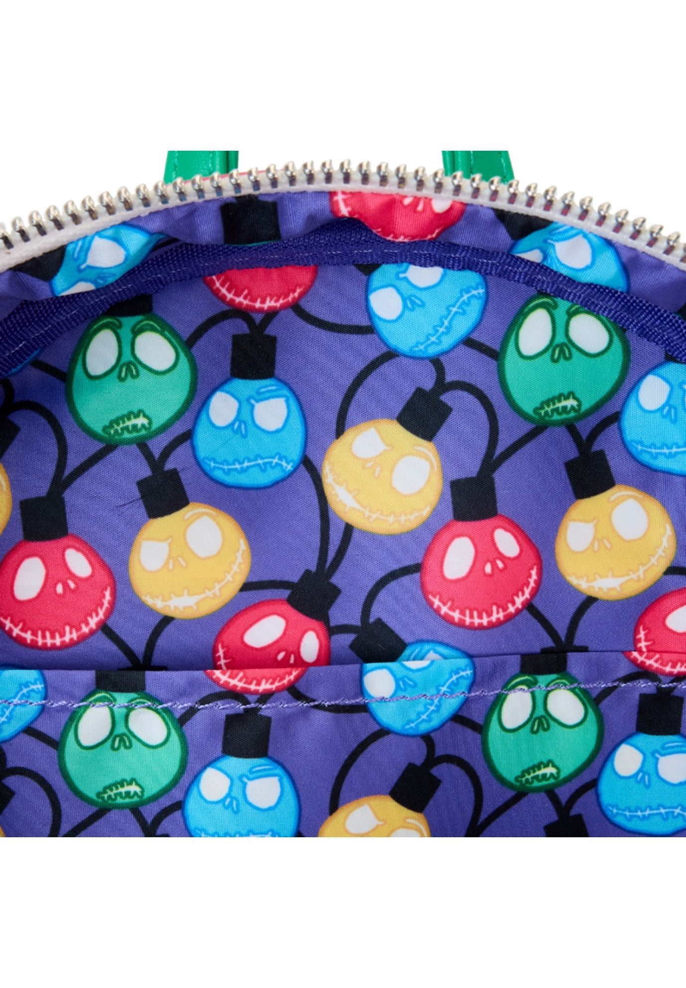 Loungefly x The Nightmare Before Christmas Snowman Jack Skellington Mini Backpack, WHITE, alternate image number 4