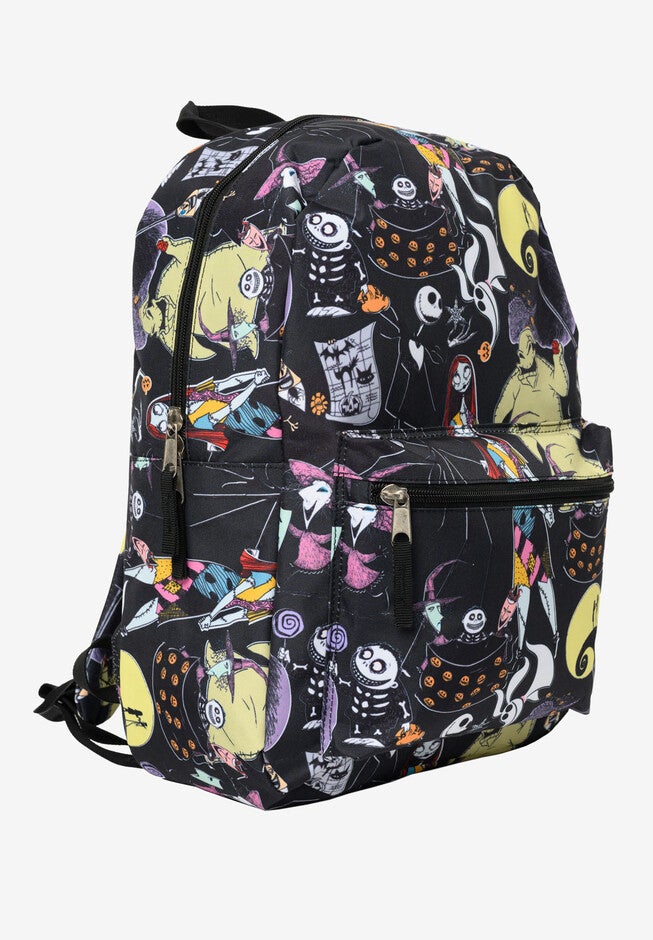 Disney Nightmare Before Christmas Jack Skellington All-Over Print 16 inches Deluxe Nylon Backpack, , alternate image number 4