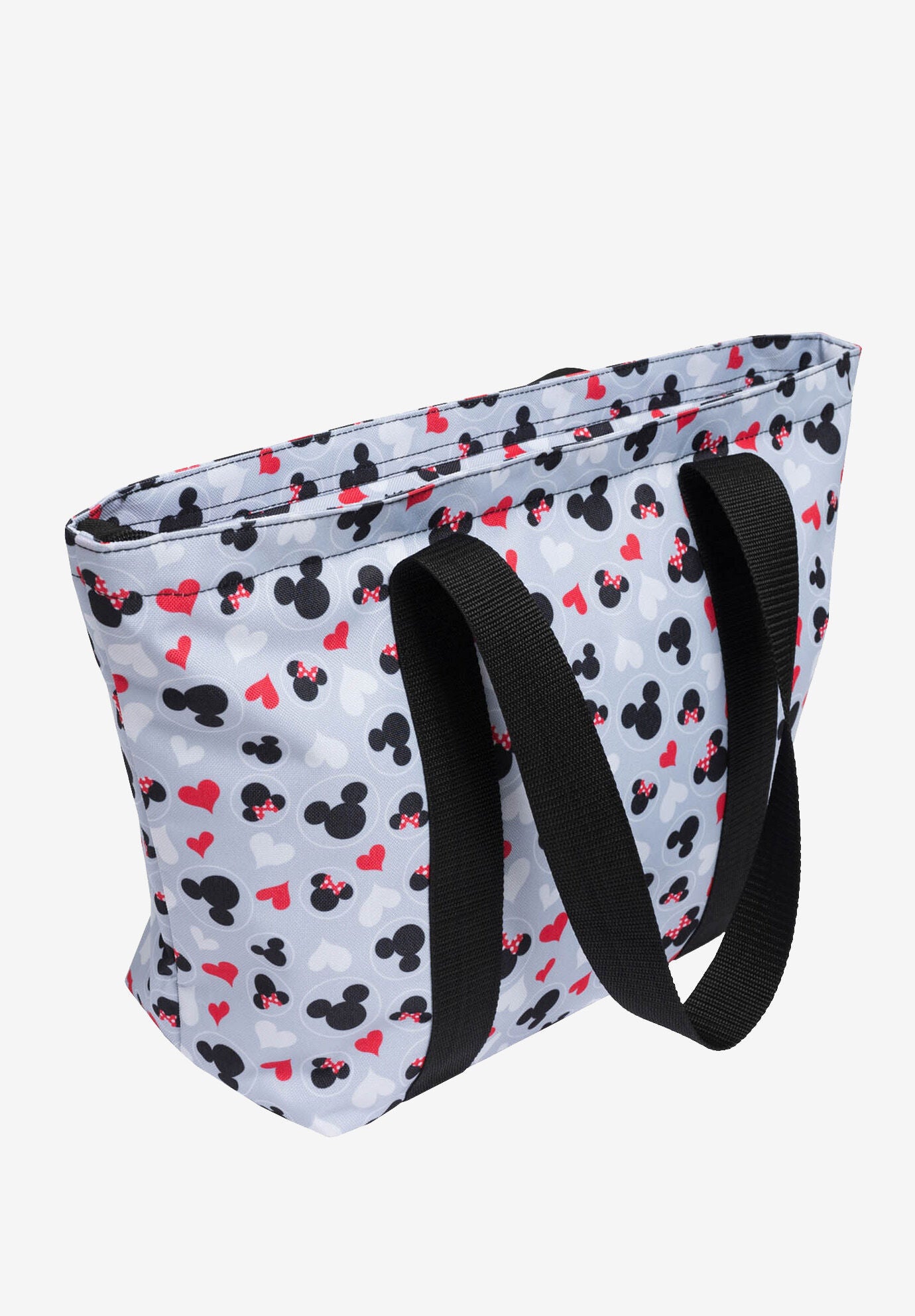 Disney Mickey & Minnie Mouse Heart Icons Zip Tote Bag, , alternate image number 3