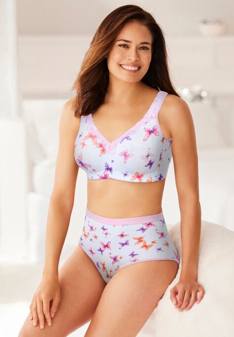Cotton Comfort Wireless Bra, , alternate image number null