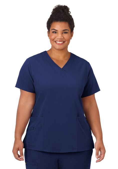 Jockey Scrubs Women's Favorite V-Neck Top, NEW NAVY, hi-res image number null