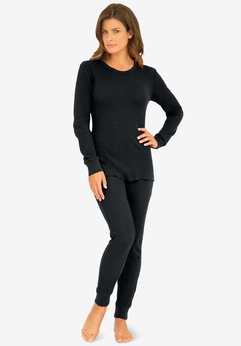 Thermal Long Sleeve Tee , BLACK, hi-res image number null