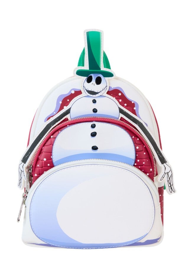 jack skellington mini backpack Loungefly Nightmare Before Christmas: House It is made of faux leather and features a top zipper closure and front zippered pocket Loungefly x The Nightmare Before