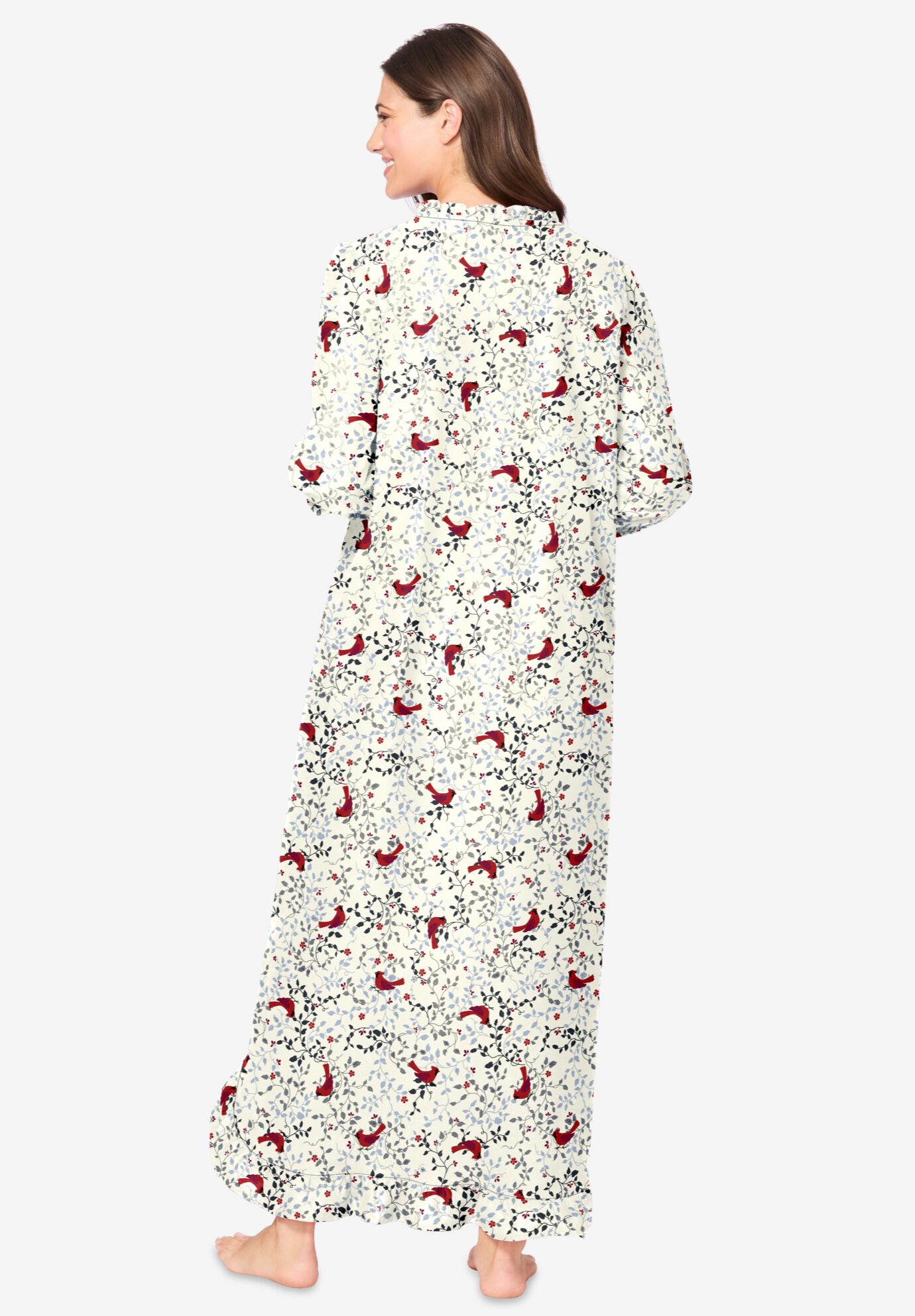 Long flannel nightgowns plus size clearance