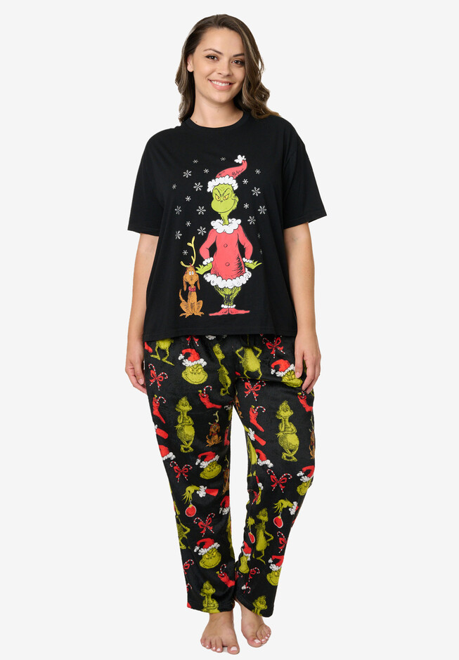How The Grinch Stole Christmas - The Grinch All-Over Print Women's Pyjamas  - Clothing - EB Games New Zealand