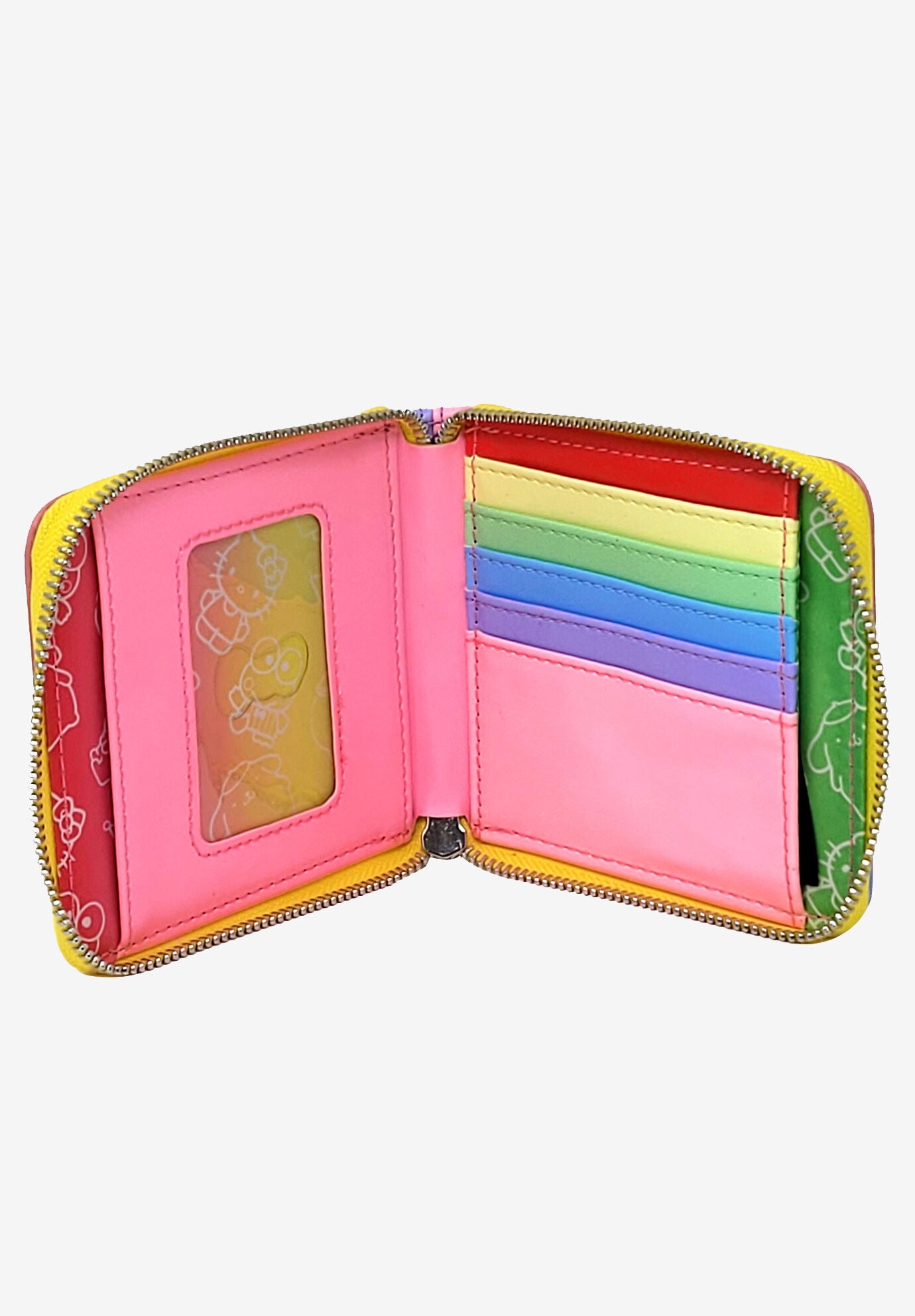 Loungefly X Sanrio Zip Around Wallet Hello Kitty Keropi Tuxedo Sam, , alternate image number 2