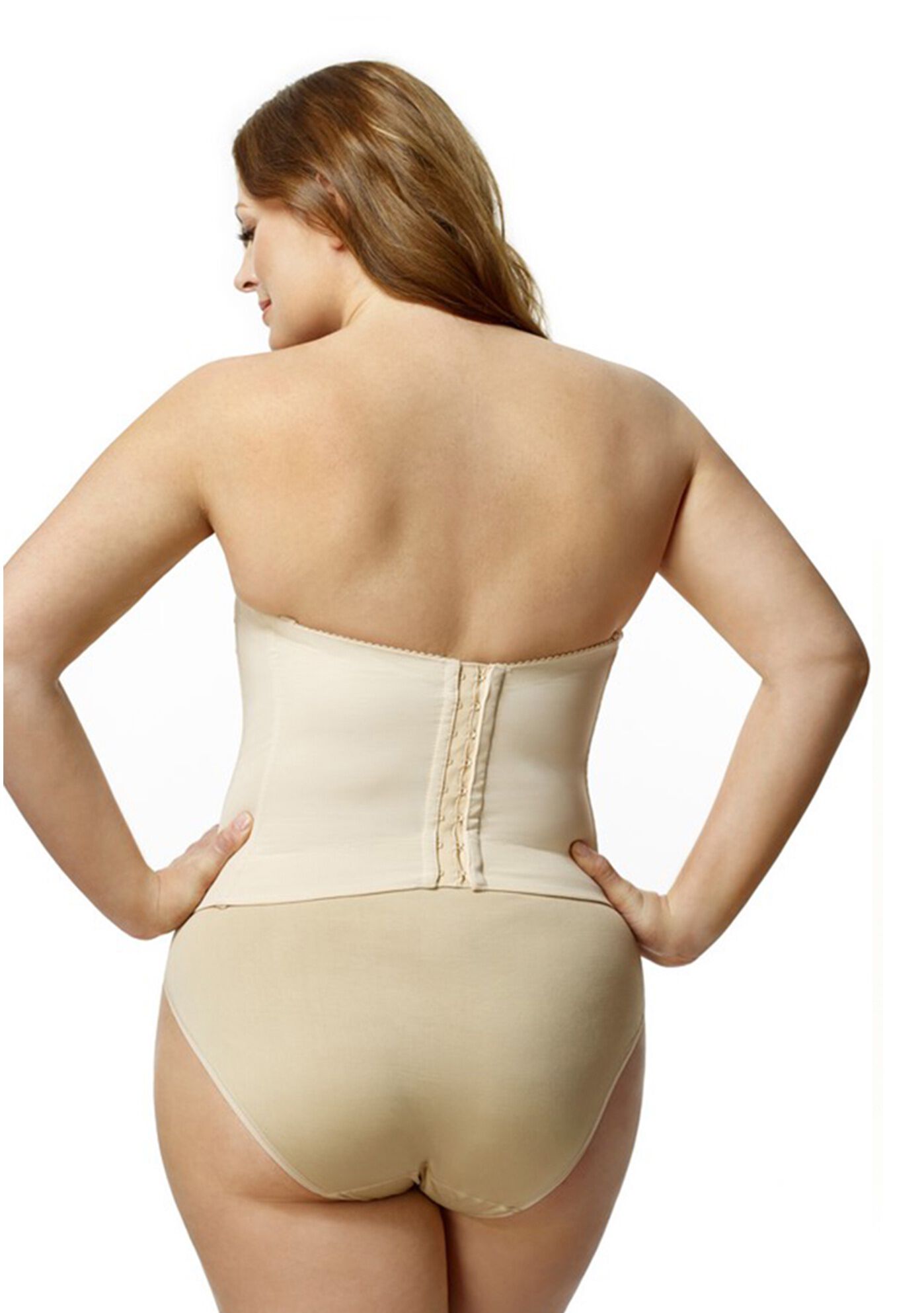 Make it Lace Strapless Longline 6621, BEIGE, on-hover image number 1