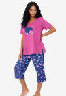 2-Piece Capri PJ Set , ULTRA BLUE BUBBLES, hi-res image number null